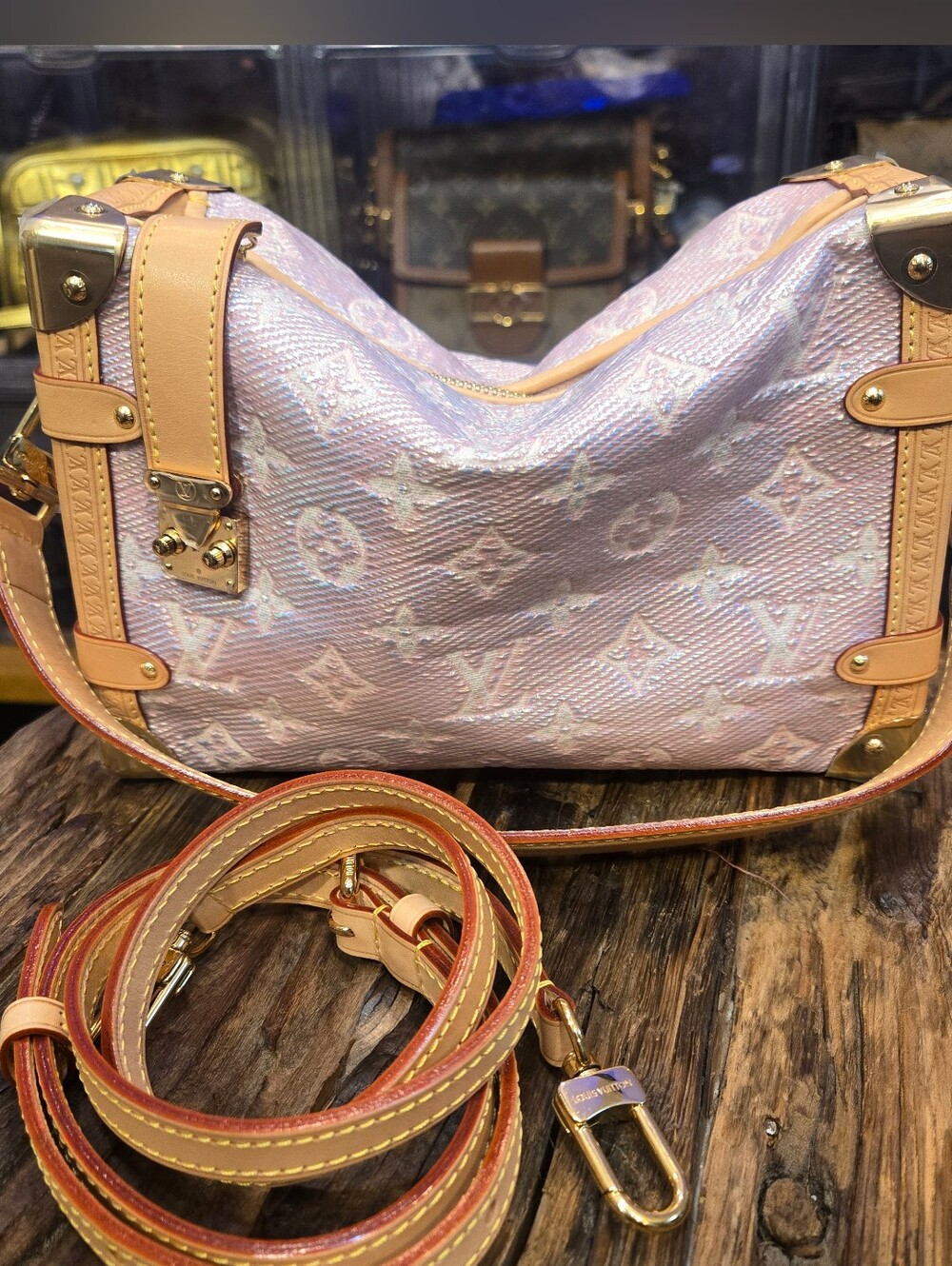 Louis Vuitton Monoglam Side Trunk - COA included with purchase, full-inclusion